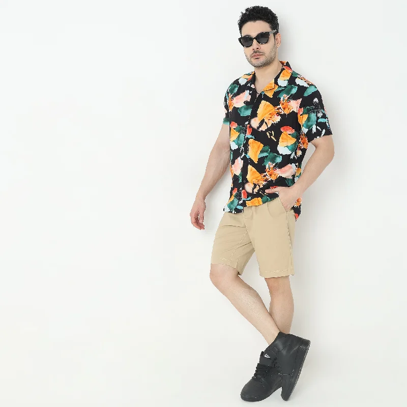 Regular Fit Printed Shirt Cool Men's Skate