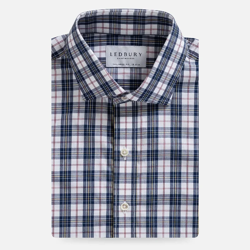 The Navy Bennet Plaid Casual Shirt Earthy Men's Hemp