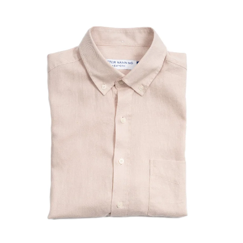 Linen Short Sleever - Pink Cozy Men's Winter