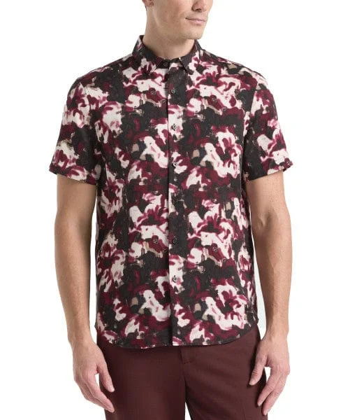 Tua X Perry Ellis Collaboration Floral Print Shirt Casual Men's Loose