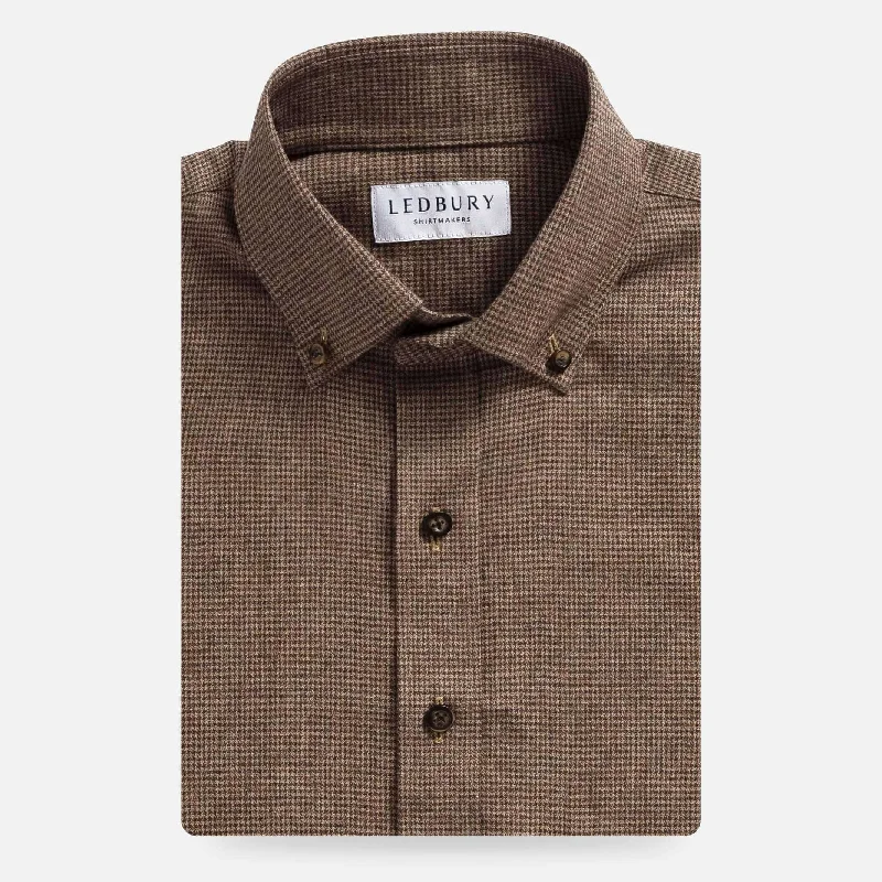 The Brown Conlon Houndstooth Custom Shirt Streetwear Style