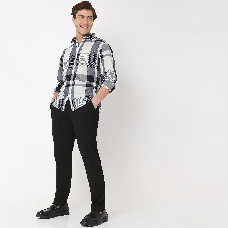 Cruiser™ Authentic Indigo Regular Fit Shirt Modern Checks Versatile combo Sophisticated Men's French