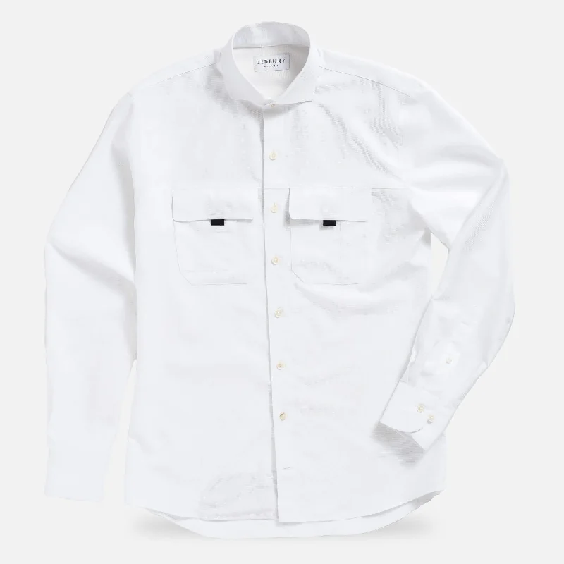 The White Tulu Custom Fishing Shirt Refined Men's Hand