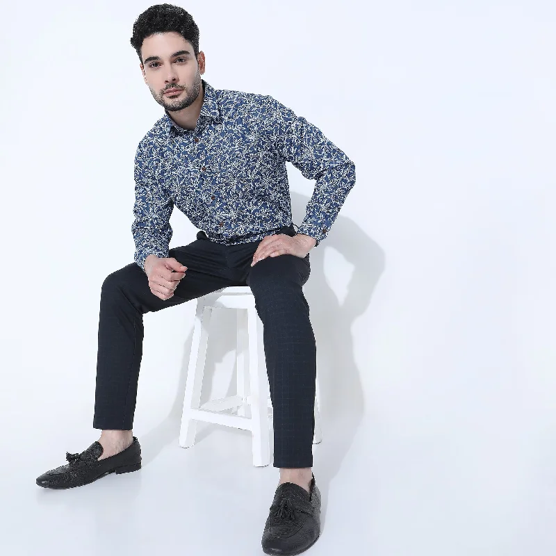 Regular Fit Printed Shirt Artistic Men's Avant