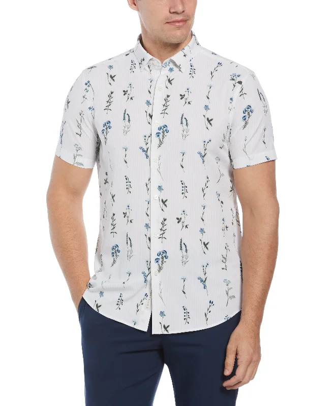 Total Stretch Slim Fit Floral Print Shirt Dynamic Men's High