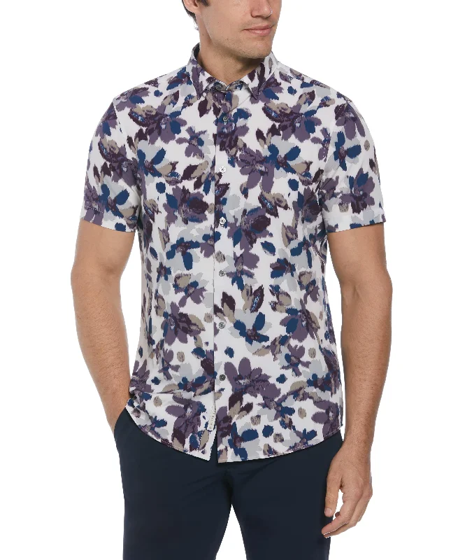 Total Stretch Floral Print Shirt Classic Men's Pin