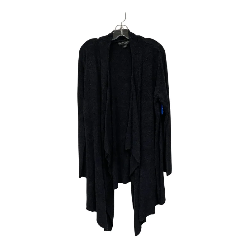 Sweater Cardigan By Barefoot Dreams In Black, Size:2X Monochromatic Office Style