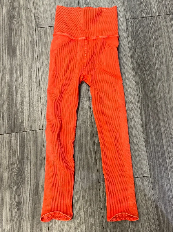 Orange Athletic Leggings Free People, Size Xs Relaxed Men's Beach