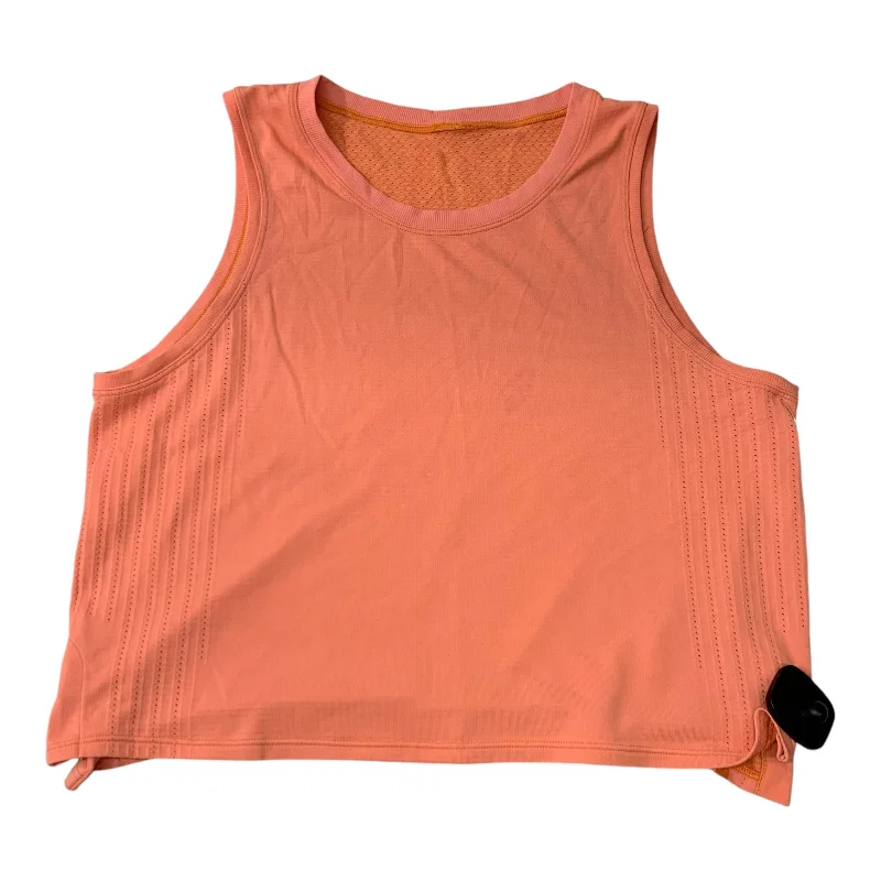 Athletic Tank Top By Lululemon In Orange, Size: S Athletic Men's High