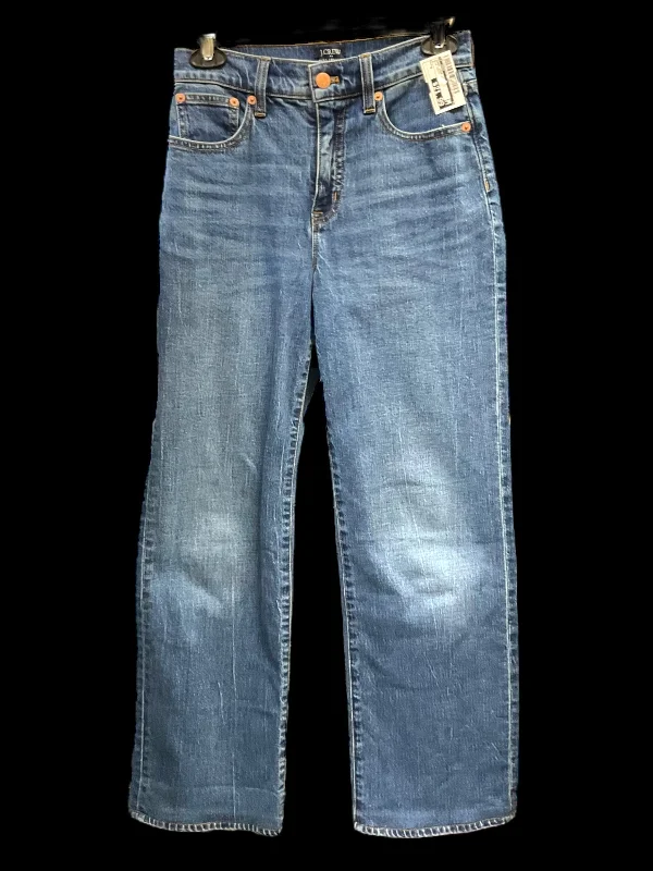 Jeans Wide Leg By J. Crew In Blue Denim, Size: 0 Refined Men's Classic 