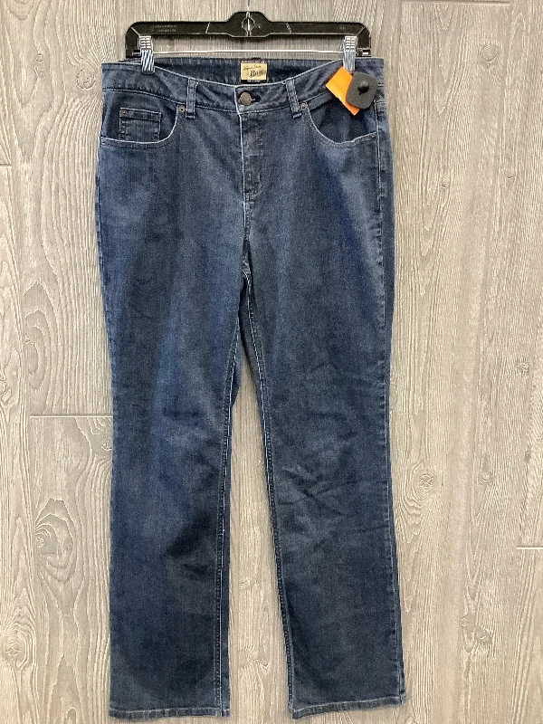 Jeans Straight By Bass In Blue Denim, Size: 10 Bohemian Men's Free