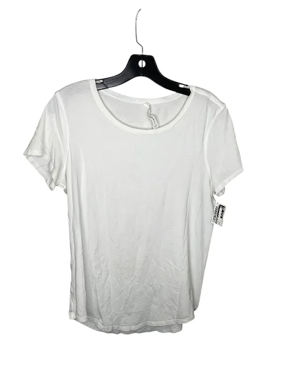 Athletic Top Short Sleeve By Lululemon In White, Size: 8 Practical Men's Quick