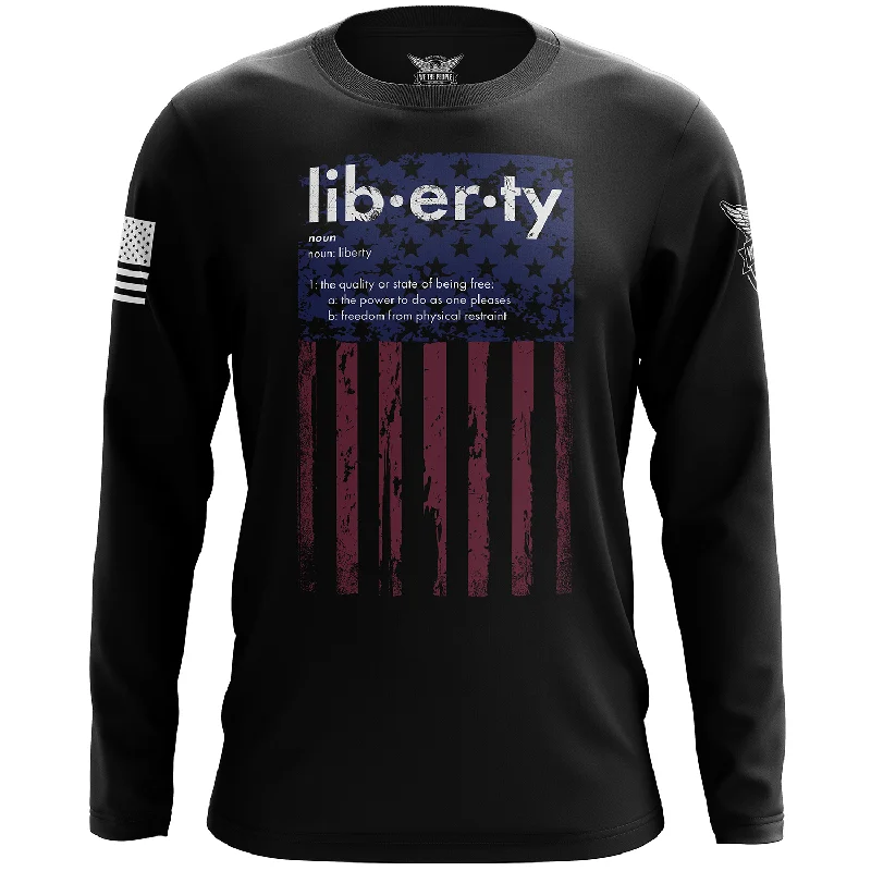 Liberty Flag Long Sleeve Shirt Sophisticated Men's 