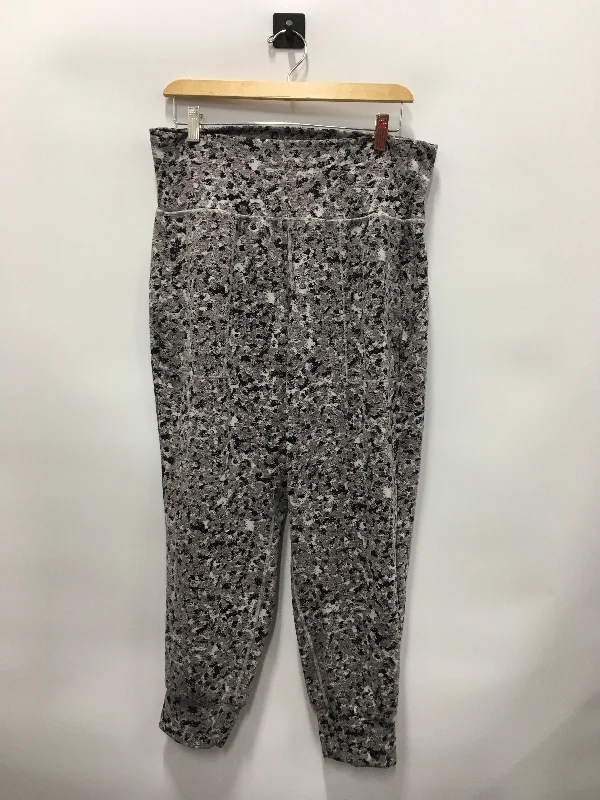 Grey Athletic Leggings Athleta, Size 1x Business