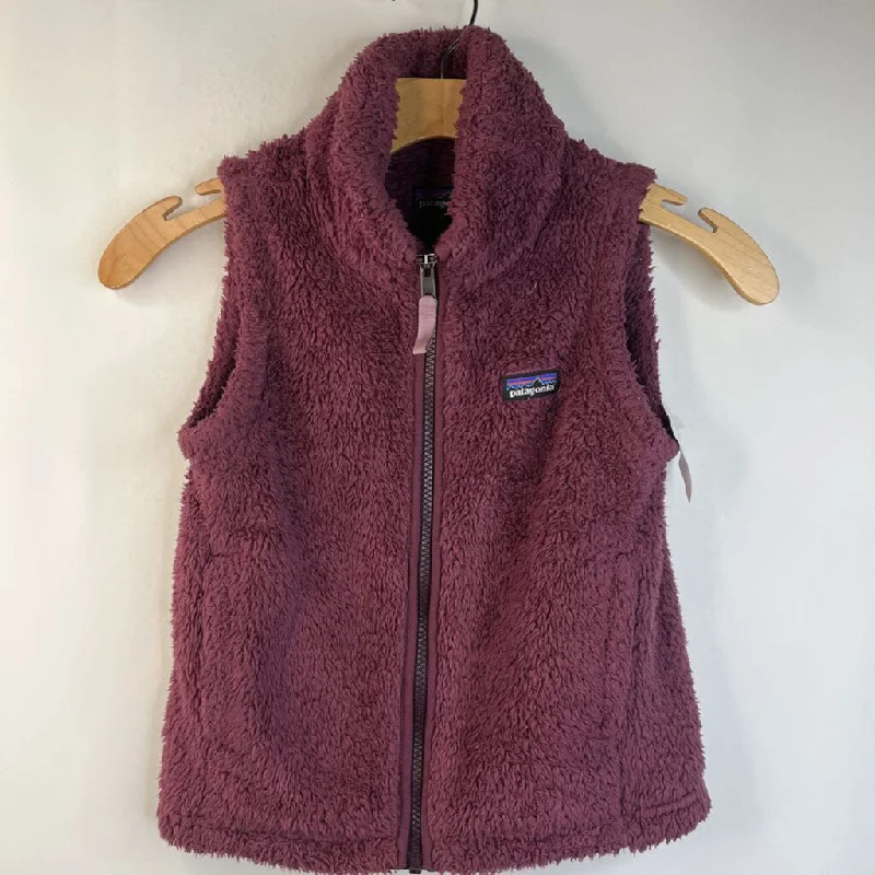 Size 7-8: Patagonia Red Fuzzy Vest Refined Men's Velvet