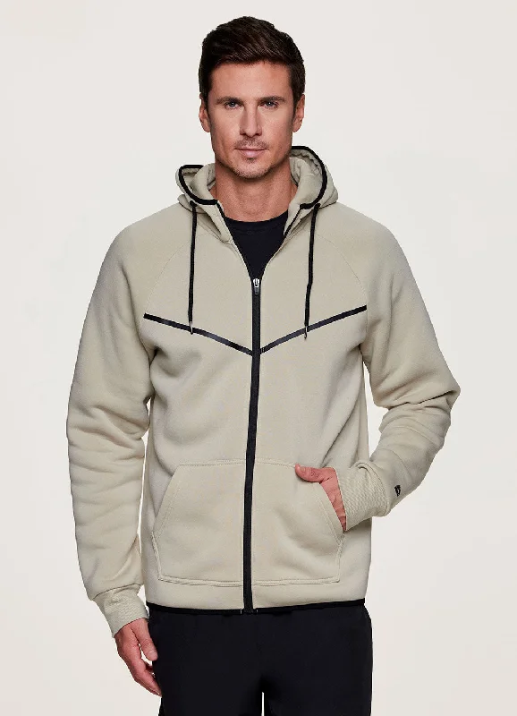 Prime Full Zip Fleece Hoodie Hip Men's Retro