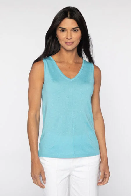 Kinross Cashmere Front to Back Tank Minimalist Men's Casual 