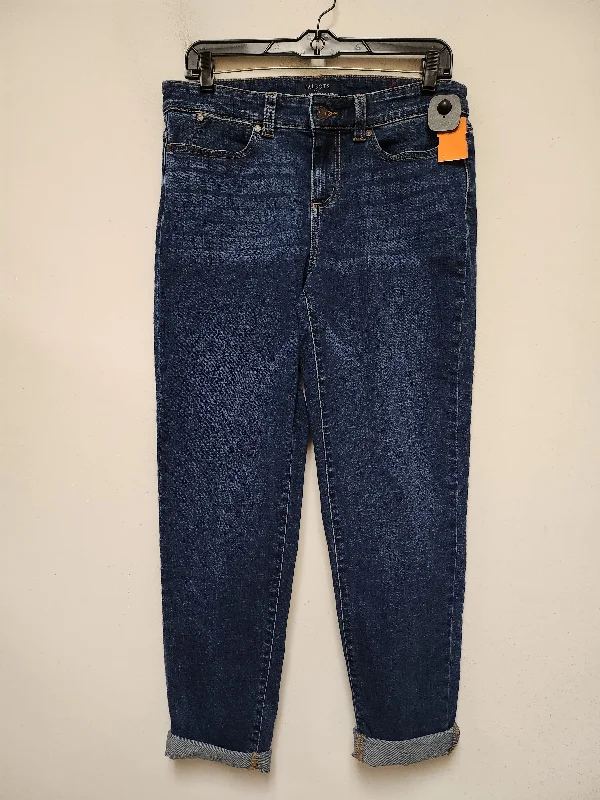 Jeans Boyfriend By Talbots In Blue Denim, Size: 4 Laid