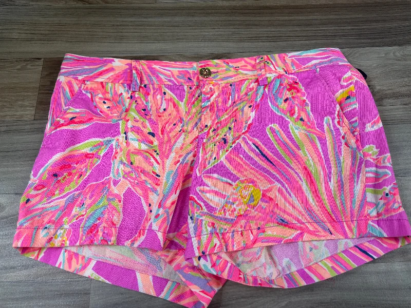 Shorts Designer By Lilly Pulitzer In Pink & Purple, Size: 16 Unique Men's Upcycled