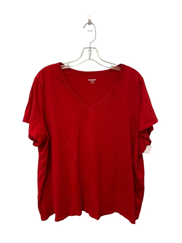 Top Short Sleeve Basic By Old Navy  Size: Xxl Organic