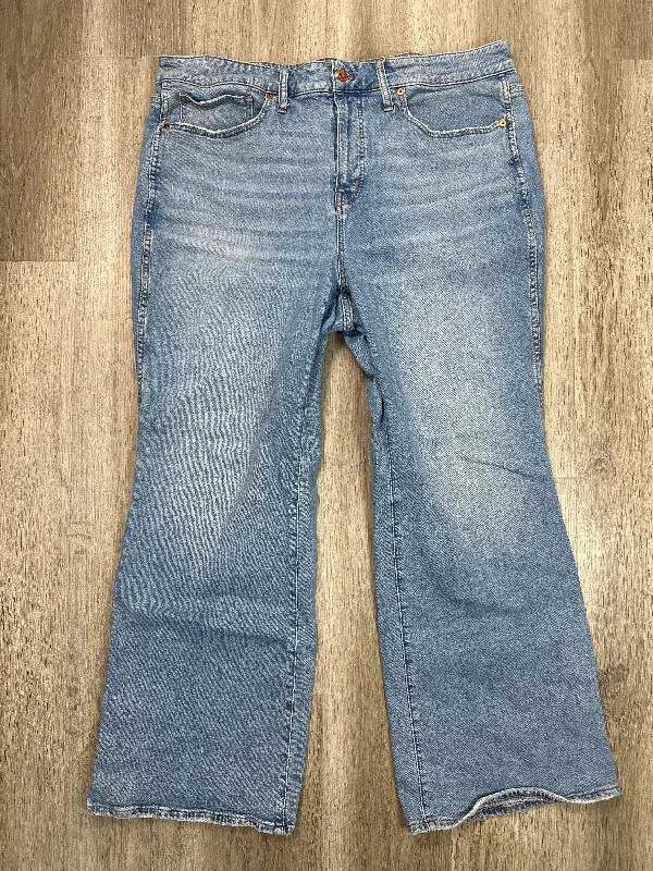 Jeans Wide Leg By Madewell In Blue Denim, Size: 20 Bold Men's Animal