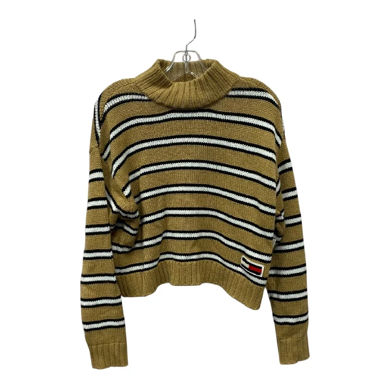 Sweater By Tommy Hilfiger In Tan, Size:M Cclassic Men's Tweed