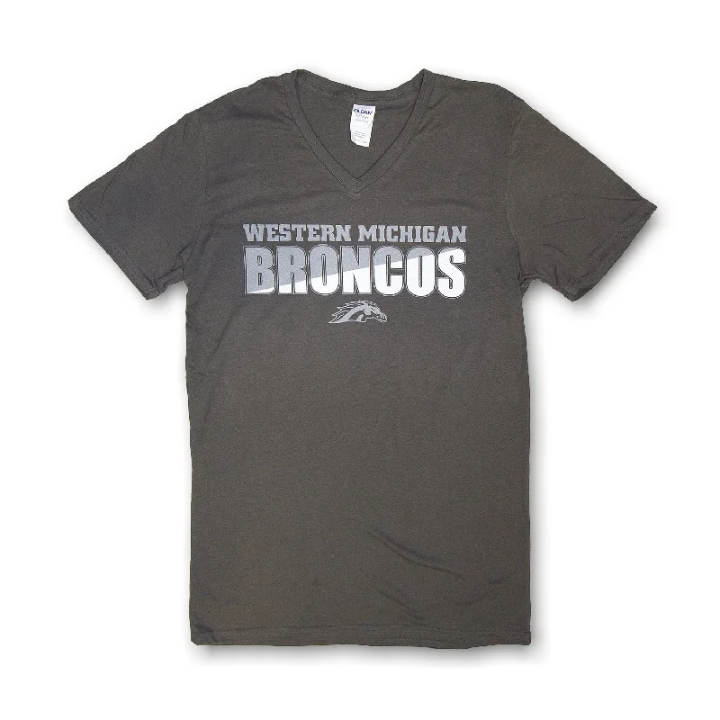 Broncos Two-Tone V-Neck Tee Masculine Men's Thick