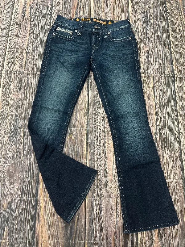 Jeans Boot Cut By Rock Revival In Blue Denim, Size: 4 Tough Men's Tactical