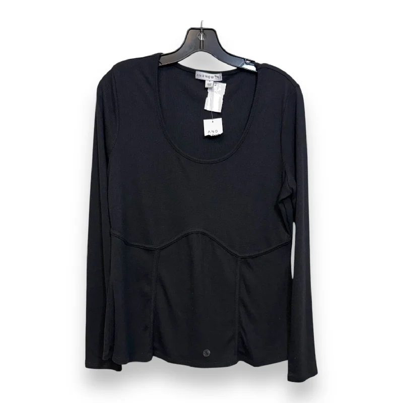 Top Long Sleeve By Clothes Mentor In Black, Size: 1x Unique Men's Patch