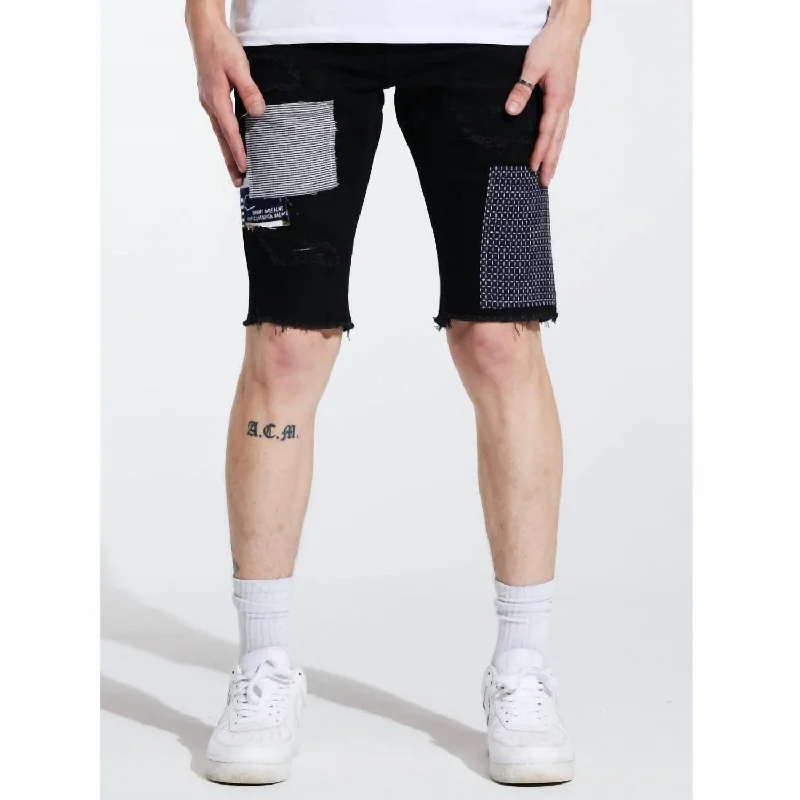 Crysp Charter Shorts (Black) Cryspsp221-135 Dapper Men's 1920S