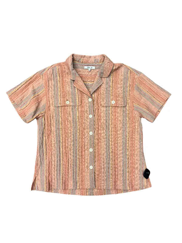 Top Short Sleeve By Madewell In Orange, Size: L Confident Men's High