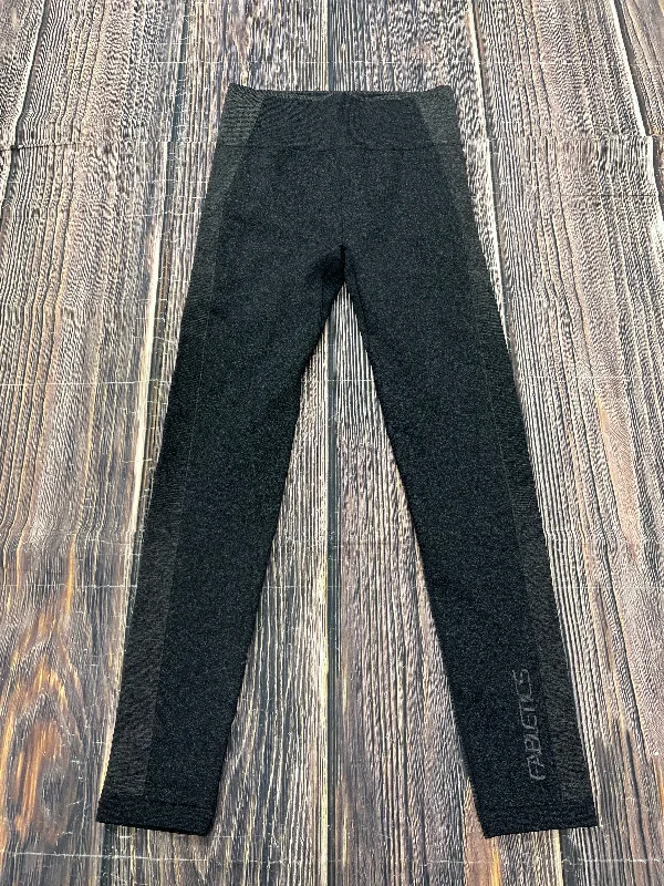 Grey Athletic Leggings Fabletics, Size M Polished Men's Satin