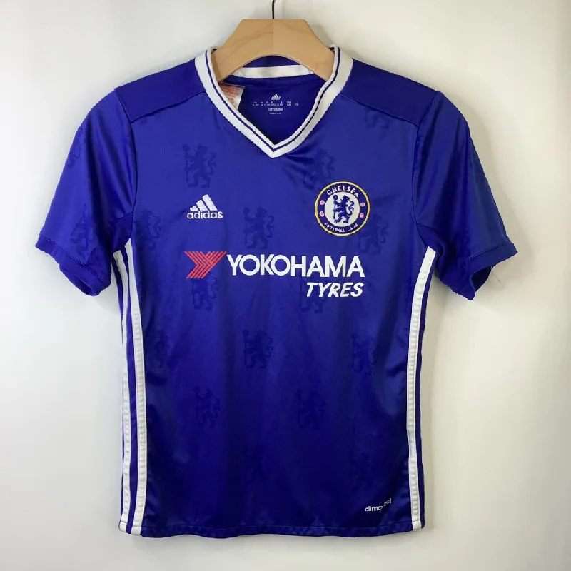 Size 11-12: Adidas Blue Soccer Jersey- Chelsea Cclassic Men's Tweed