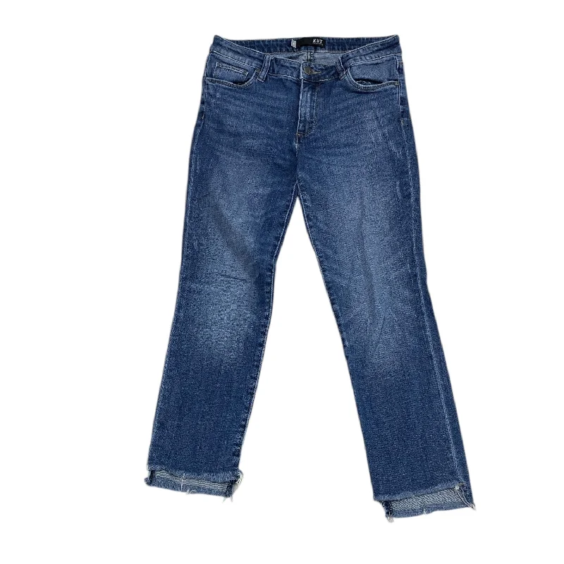 Jeans Straight By Kut In Blue Denim, Size: 4 Vacation