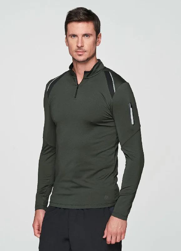 Prime Compression 1/4 Zip Base Layer Tee Bold Men's Animal