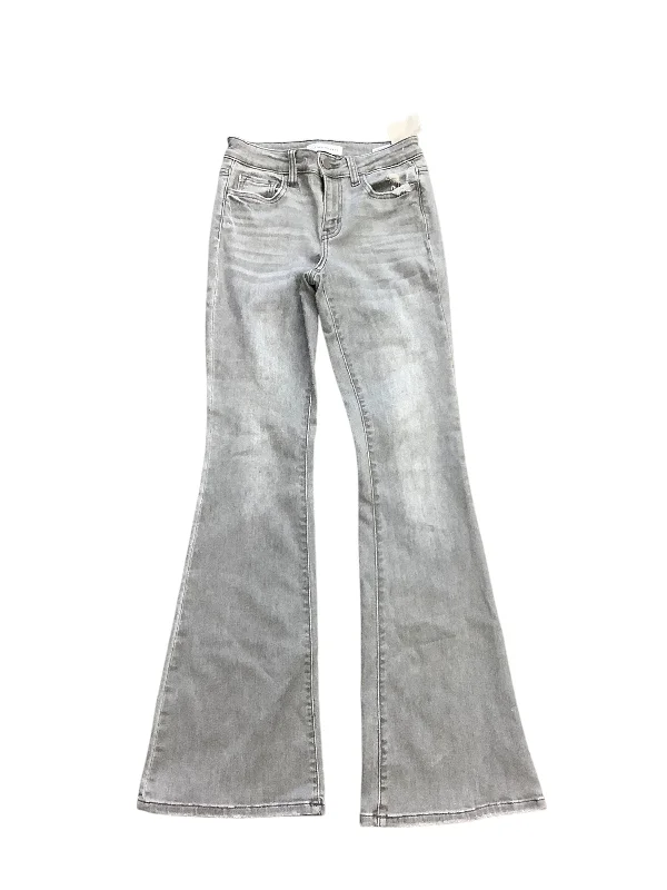 Jeans Flared By Flying Monkey In Grey, Size: 10 Laid