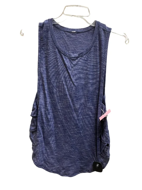 Athletic Tank Top By Lululemon In Blue, Size: M Laid