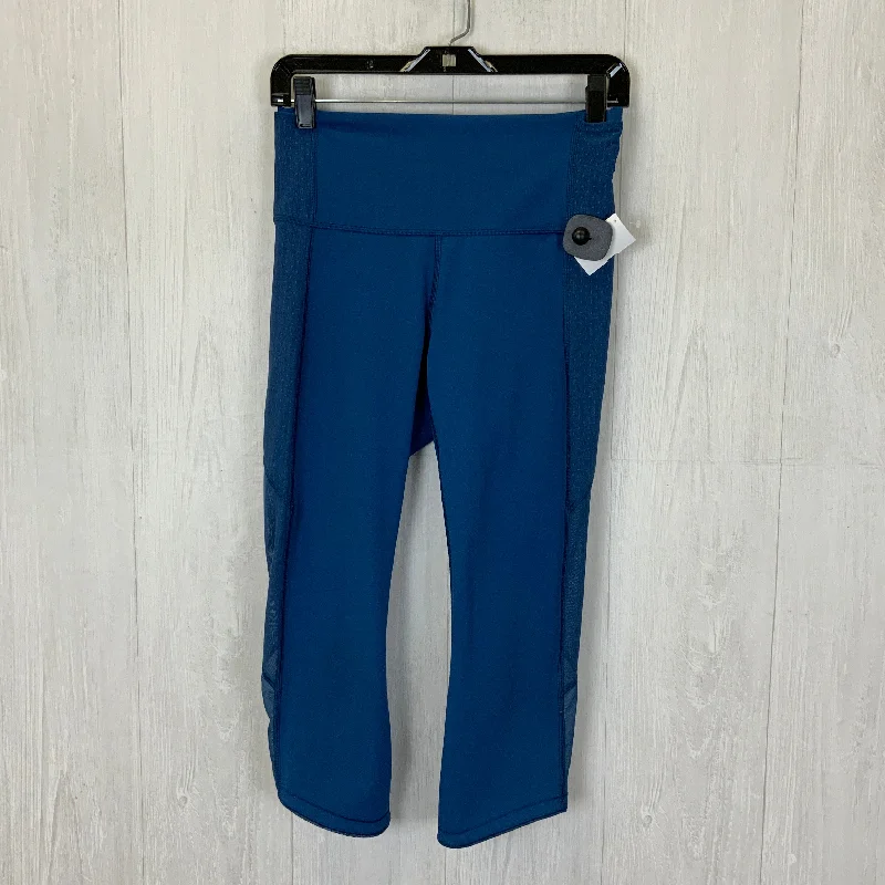 Athletic Leggings Capris By Lululemon In Blue, Size: 8 Unique Men's Upcycled