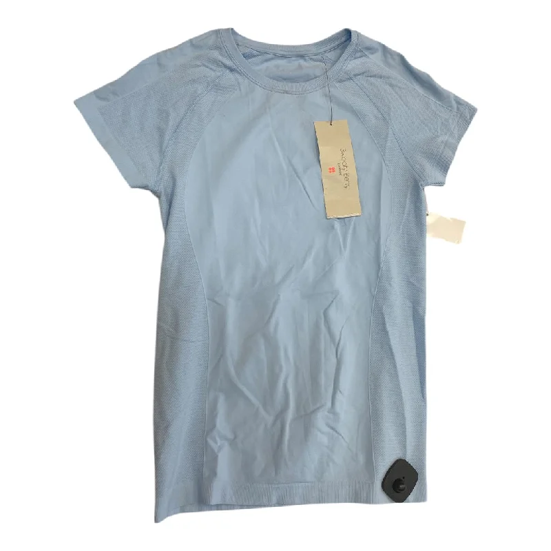 Athletic Top Ss By Sweaty Betty In Blue, Size:S Beach