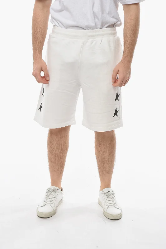 Golden Goose STAR Wide-leg DIEGO Shorts with Contrasting Star Print L Standard size Modern Men's 