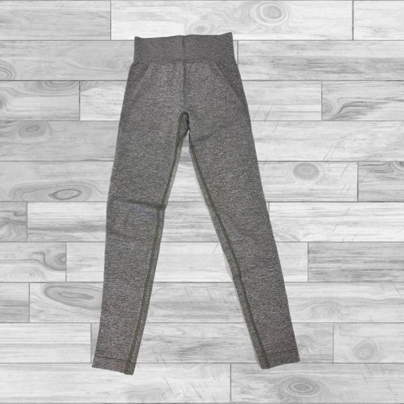 Grey Athletic Leggings Gym Shark, Size S Laid