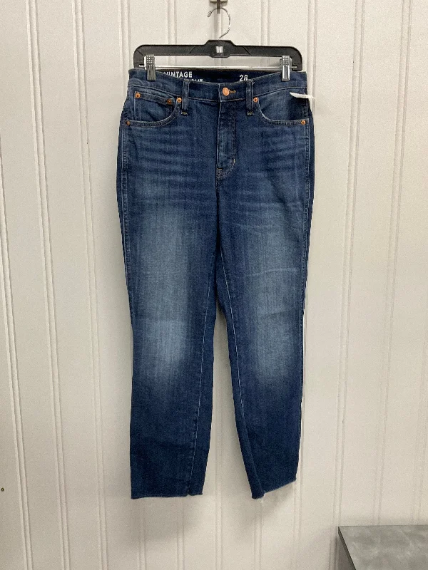 Jeans Straight By J. Crew In Blue Denim, Size: 6 Dapper Men's 1920S