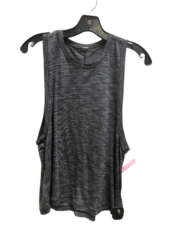 Athletic Tank Top By Lululemon In Grey, Size: 6 Gym