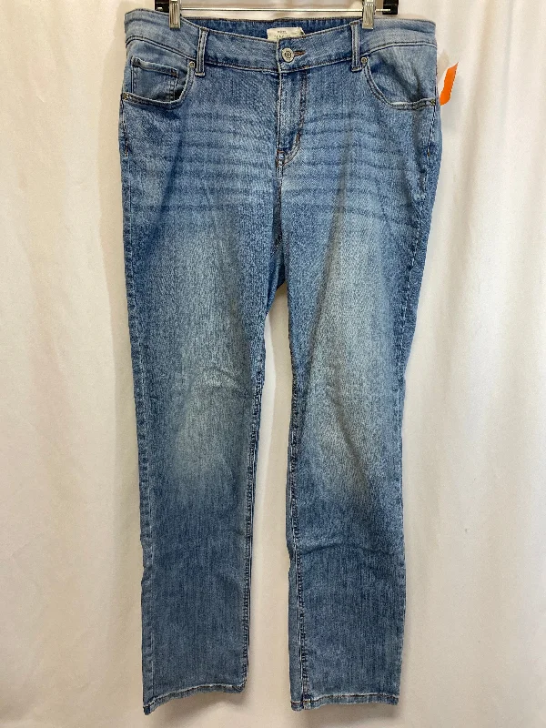 Jeans Straight By Maurices In Blue Denim, Size: 16 Refined Men's Classic 