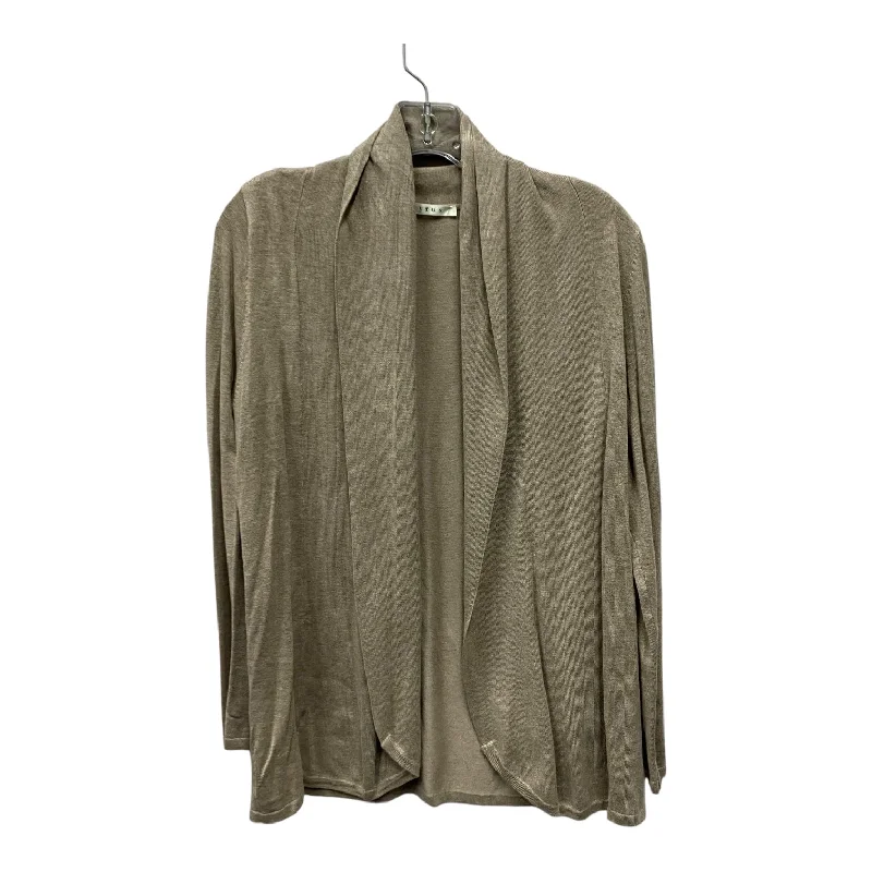 Cardigan By Cyrus Knits In Taupe, Size:S Cool Men's Skate