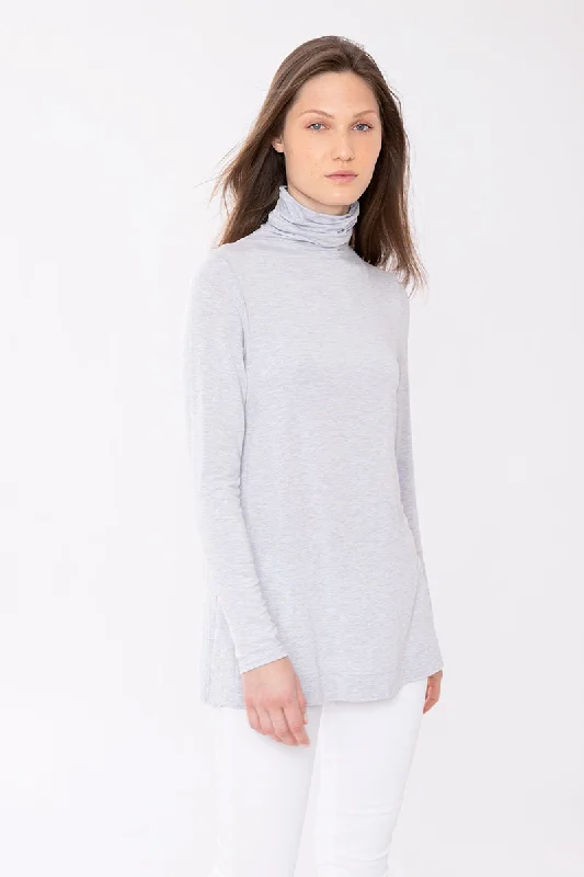 Kinross Cashmere Scrunch Neck Tunic Gym