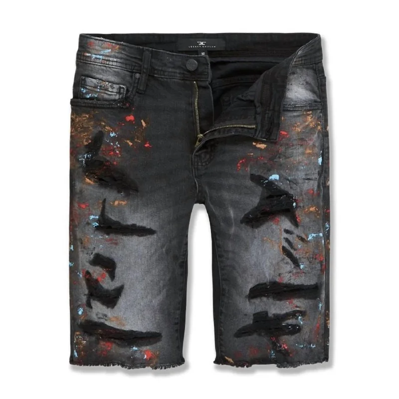 Men's Vengeance Denim Short In Industrial Black Cool Men's Skate