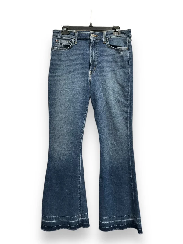 Jeans Flared By Hudson In Blue Denim, Size: 10 Vacation