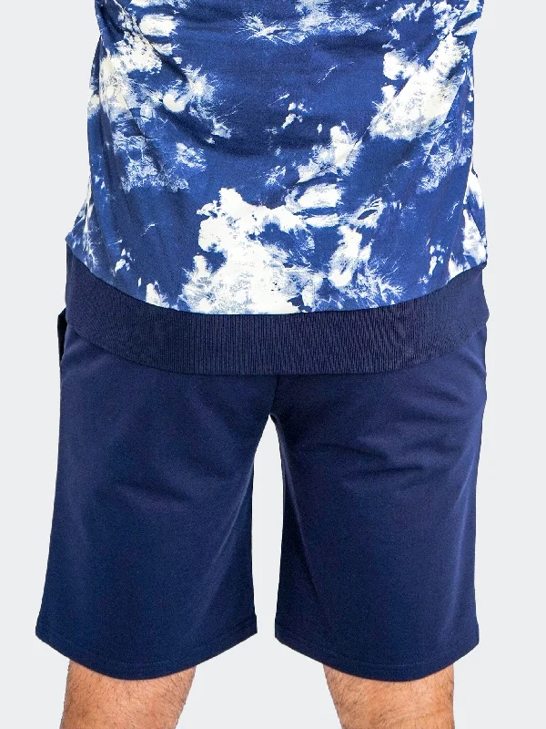 Shorts DyePanel Blue Sleek Men's Contemporary 