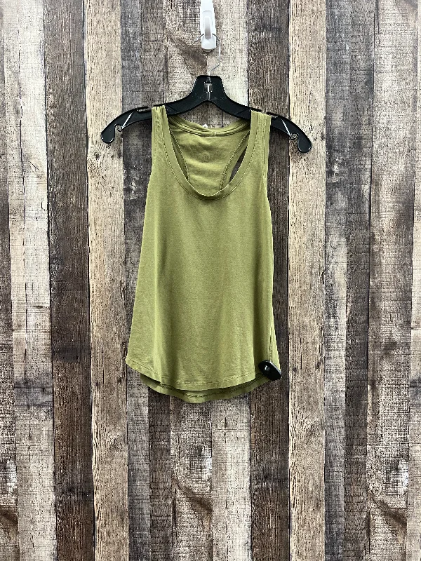 Athletic Tank Top By Lululemon In Green, Size: Xs Vacation